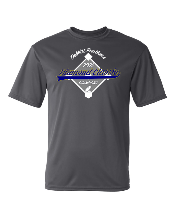 Custom Apparel - Screen Printing - DeWitt Baseball - Diamond Classic Champions 2022 Performance T-shirt - DeWitt Baseball DC