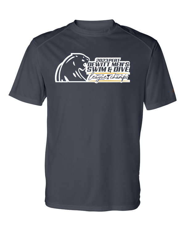 Custom Apparel - Screen Printing - DeWitt Swim & Dive State Champs - Performance T-shirt - DeWitt Swim & Dive