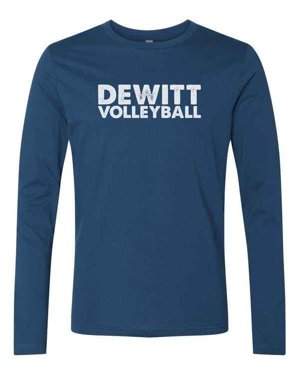 Custom Apparel - Screen Printing - DeWitt Volleyball - Block Long Sleeve - Long Sleeve - DeWitt High School