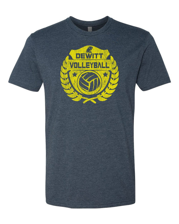 Custom Apparel - Screen Printing - DeWitt Volleyball - Laurel Tee - T-Shirt - DeWitt High School