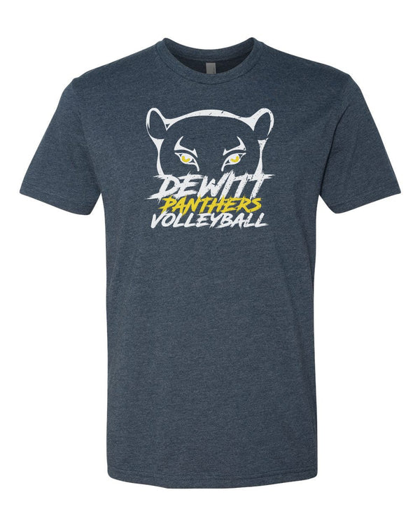 Custom Apparel - Screen Printing - DeWitt Volleyball - Panther Tee - T-Shirt - DeWitt High School