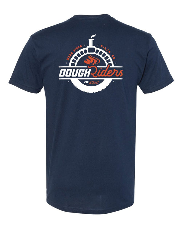 Custom Apparel - Screen Printing - Dough Riders - Midnight Navy Pocket Unisex T-Shirt - Dough Riders