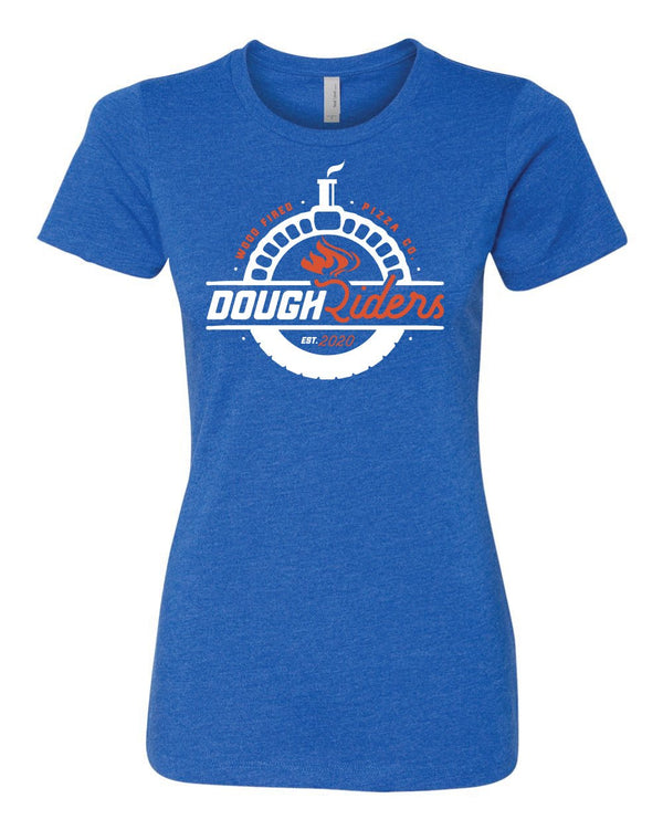 Custom Apparel - Screen Printing - Dough Riders - Royal Women's Crew Neck T-Shirt - Dough Riders