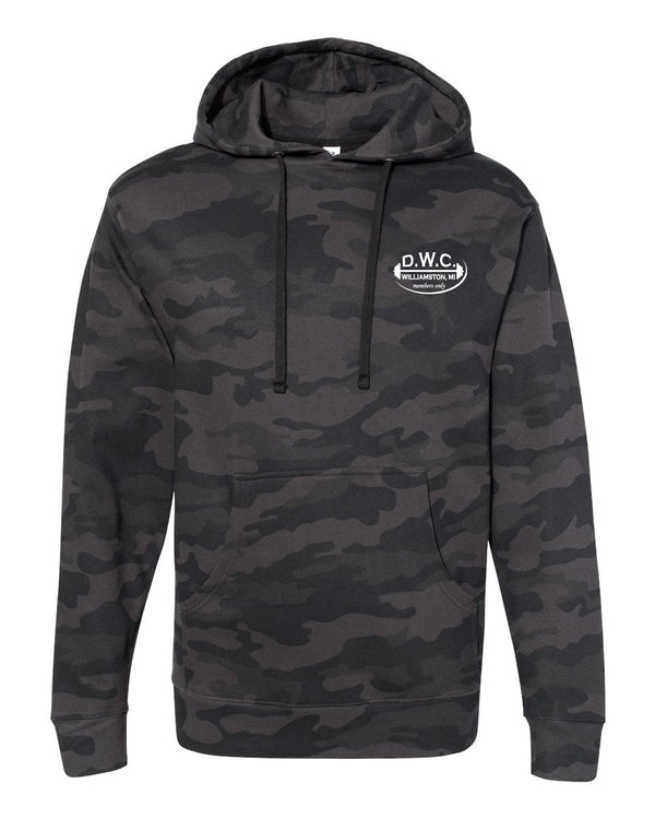 Custom Apparel - Screen Printing - DWC - Classic Black Camo Hoodie - Hoodie - DWC