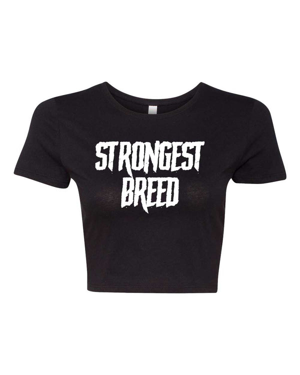 Custom Apparel - Screen Printing - DWC - Strongest Breed Crop Top - Crop Top - DWC