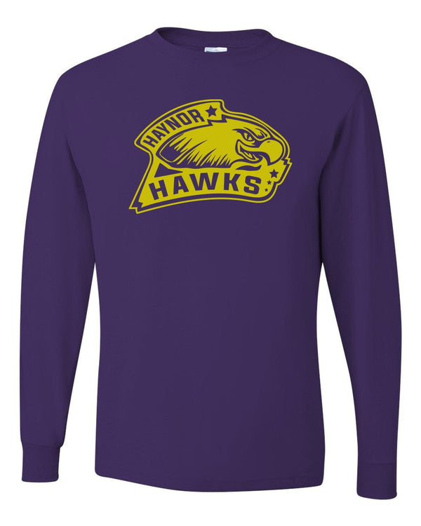 Custom Apparel - Screen Printing - Haynor Hawks - Deep Purple Long Sleeve - Long Sleeve - Haynor Hawks