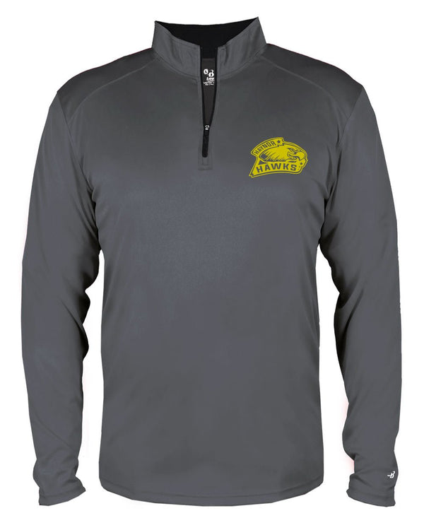 Custom Apparel - Screen Printing - Haynor Hawks Quarter Zip Youth - Haynor Hawks