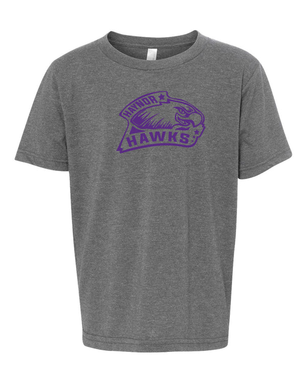 Custom Apparel - Screen Printing - Haynor Hawks T-shirt (grey) - Haynor Hawks