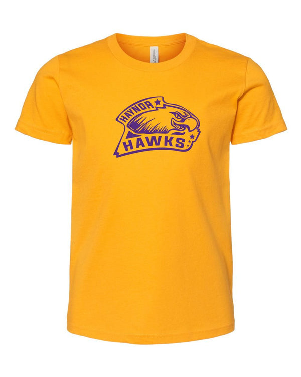 Custom Apparel - Screen Printing - Haynor Hawks T-shirt (Yellow) - Haynor Hawks