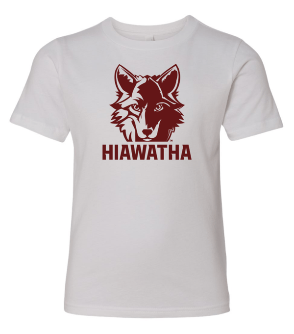 Custom Apparel - Screen Printing - Hiawatha PTO - Youth Unisex T-Shirt - White - Hiawatha PTO