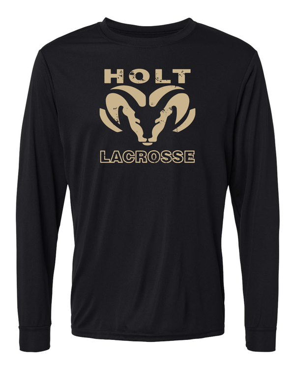 Custom Apparel - Screen Printing - Holt LaCrosse - Long Sleeve Performance T-shirt - Holt LaCrosse - 2022