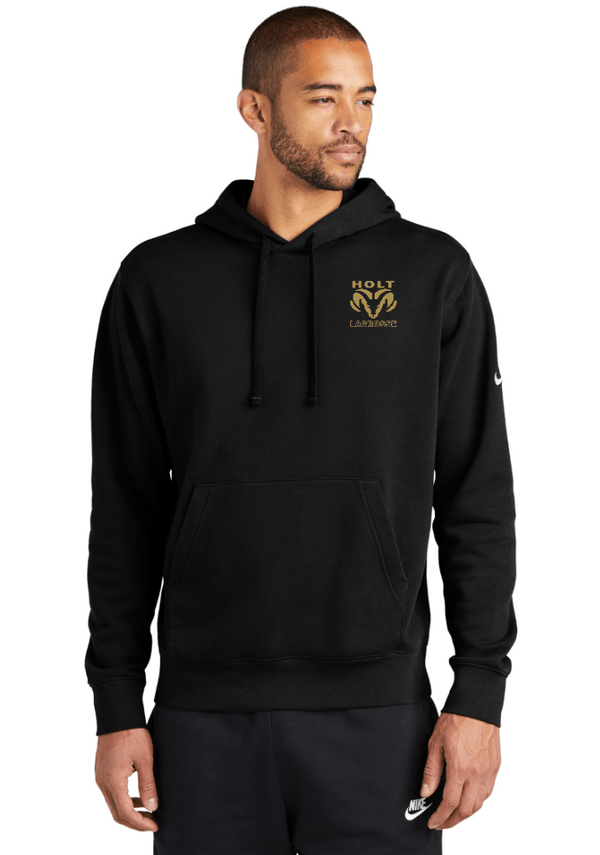 Custom Apparel - Screen Printing - Holt LAX – Nike - Fleece Pullover Hoodie - Holt Lacrosse 2023