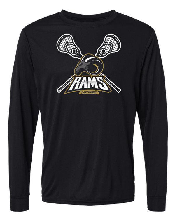 Custom Apparel - Screen Printing - Holt LAX – Performance Long Sleeve T-Shirt - Holt Lacrosse 2023