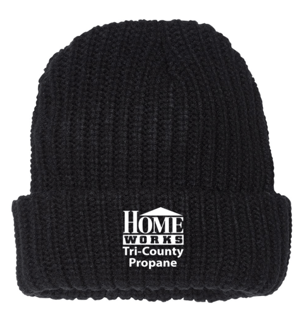 Custom Apparel - Screen Printing - Homeworks - Embroidered Beanie - Homeworks