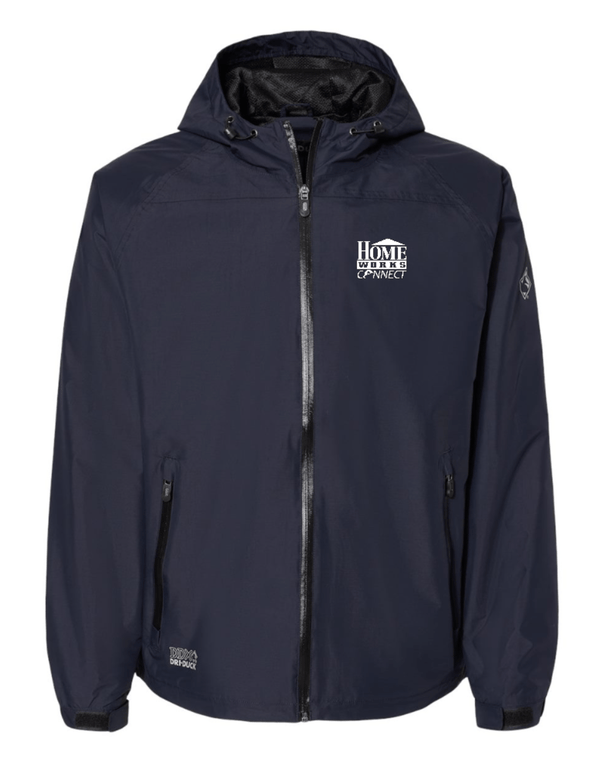 Custom Apparel - Screen Printing - Homeworks - Unisex Dri Duck Hooded Jacket - Homeworks