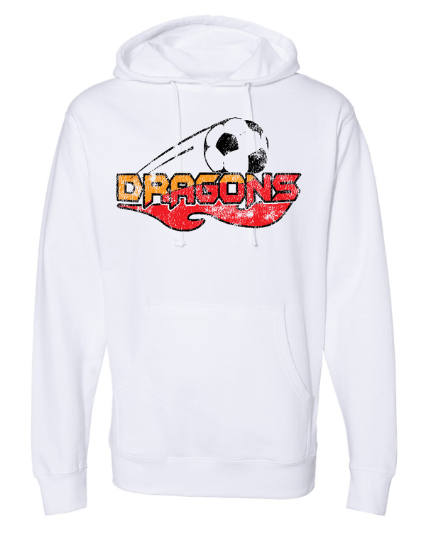 Custom Apparel - Screen Printing - LA Dragons 2022 - Unisex White Hoodie - LA Dragons 2022