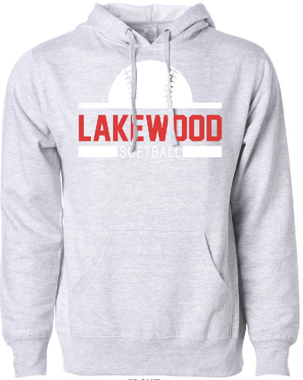 Custom Apparel - Screen Printing - Lakewood Softball – Unisex Hoodie - Lakewood Baseball & Softball 2023