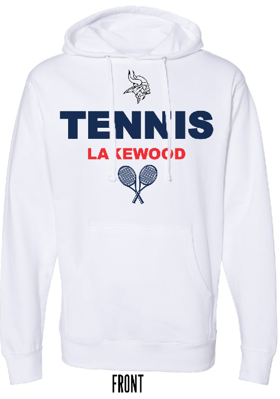 Custom Apparel - Screen Printing - Lakewood Tennis – Midweight Hooded Sweatshirt - Lakewood Tennis 2023