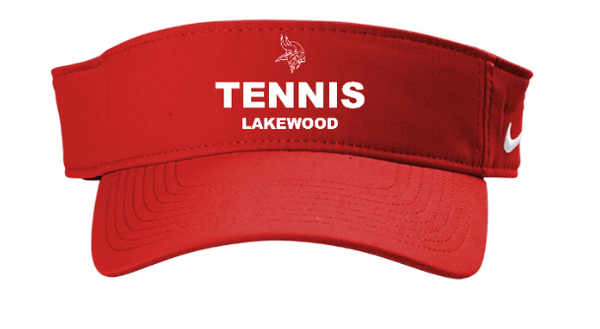 Custom Apparel - Screen Printing - Lakewood Tennis – Nike - Dri - FIT Team Visor - Lakewood Tennis 2023