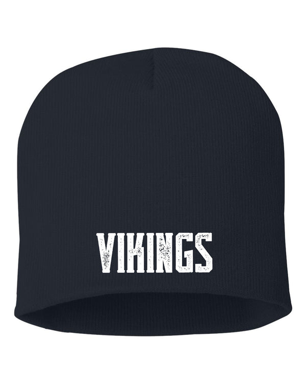 Custom Apparel - Screen Printing - Lakewood Youth Football - Embroidered Beanie with Vikings Logo - Lakewood Youth Football