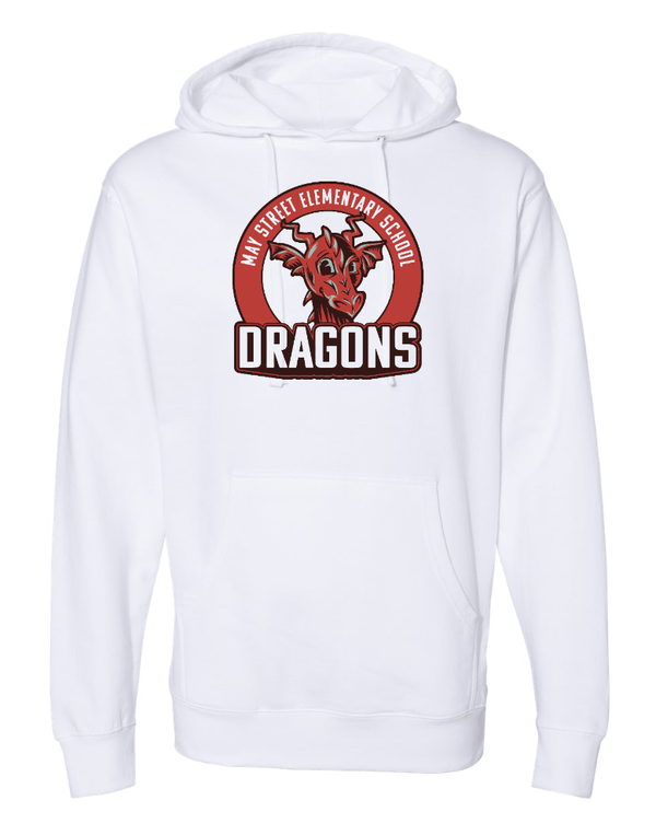 Custom Apparel - Screen Printing - May Street Elementary - White Hoodie - May Street Elementary 2022