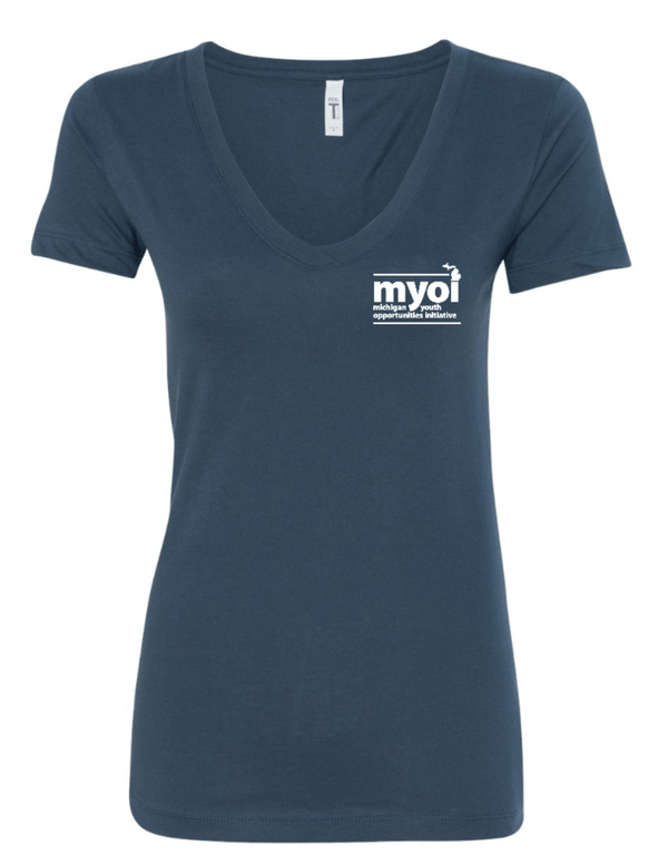 Custom Apparel - Screen Printing - MYOI - Womens V - neck T-shirt - V - neck T-shirt - MYOI