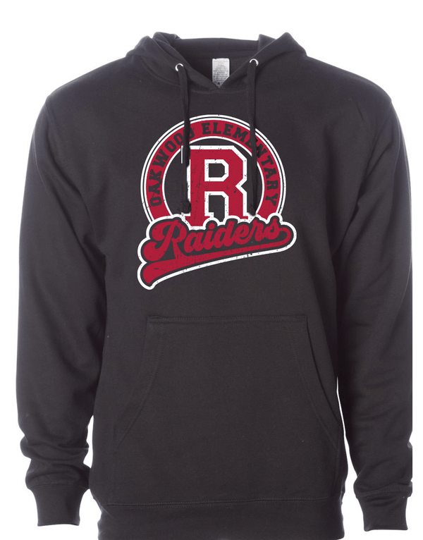 Custom Apparel - Screen Printing - Oakwood Elementary - Circle Raiders Hooded Sweatshirt - WW+OW