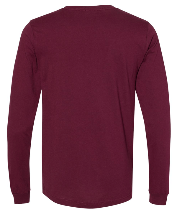 Custom Apparel - Screen Printing - OHS Girls Basketball - Adult Unisex Maroon Long Sleeve T-Shirt - Okemos Girls Basketball