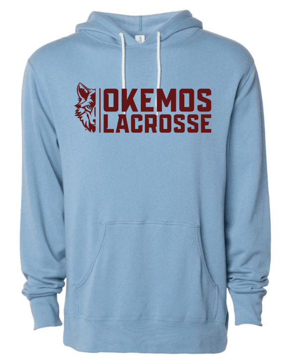 Custom Apparel - Screen Printing - OHS Lacrosse - Unisex Lightweight Hooded Sweatshirt - OHS Lacrosse