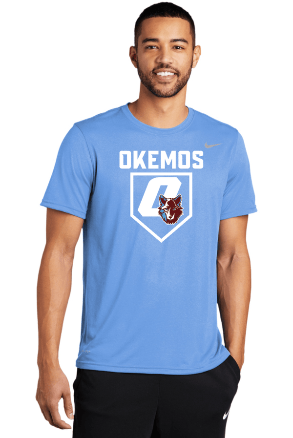 Custom Apparel - Screen Printing - Okemos Baseball - Nike - Legend Tee - Blue - Okemos Baseball FL Trip