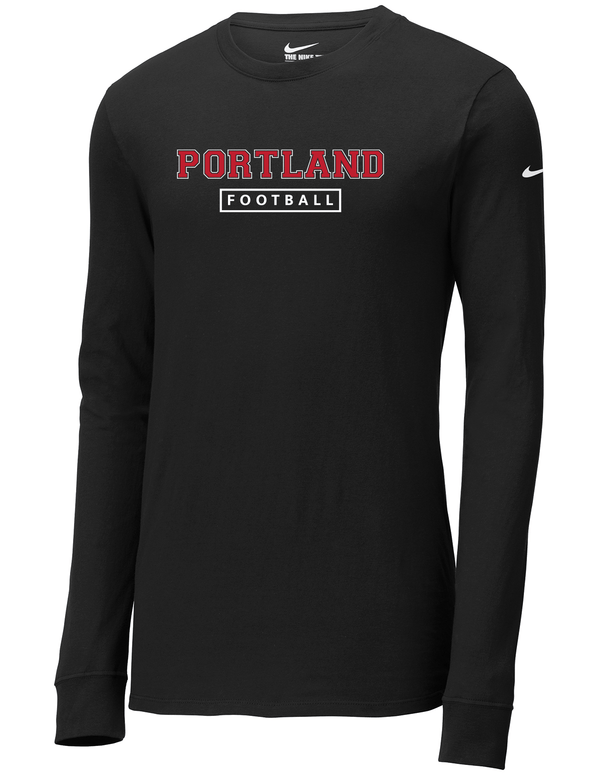 Custom Apparel - Screen Printing - Portland Football Nike Long Sleeve T-shirt - Portland Football 2022