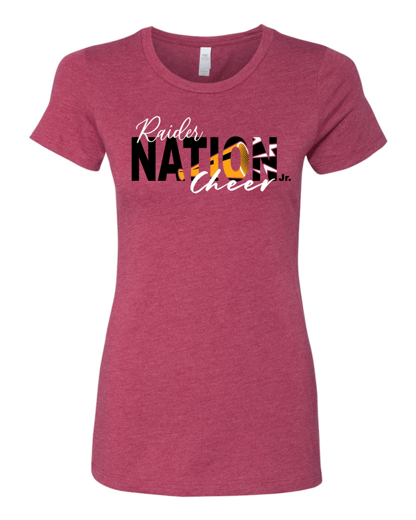 Custom Apparel - Screen Printing - Portland Junior Raiders Cheer - Women's TShirt - Portland Middle School