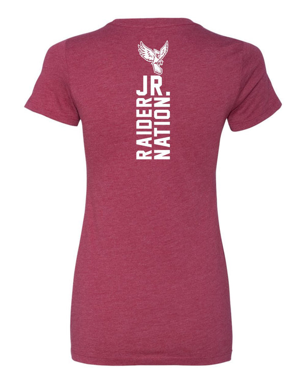Custom Apparel - Screen Printing - Portland Junior Raiders Football V2 - Women's TShirt - Portland Middle School