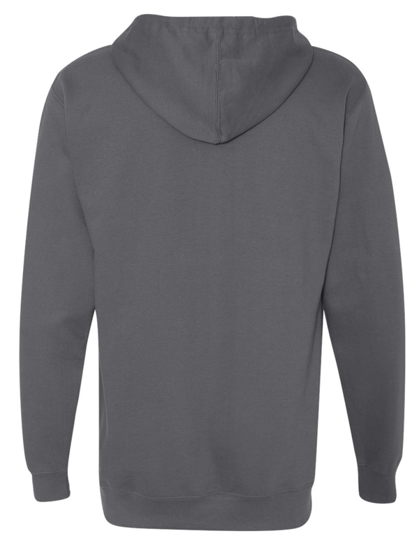 Custom Apparel - Screen Printing - Raider Wrestling MS - Unisex Adult Charcoal Hoodie - Raider Wrestling MS