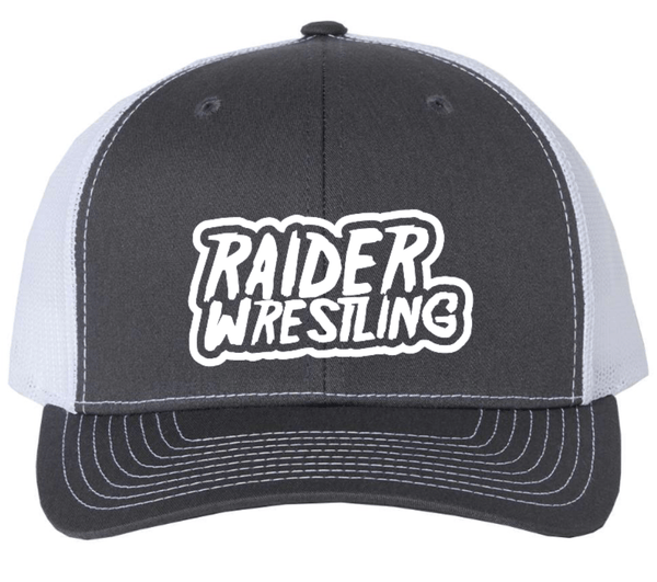 Custom Apparel - Screen Printing - Raider Wrestling - Richardson Trucker Hat - Embroidered - Raider Wrestling Winter 2022