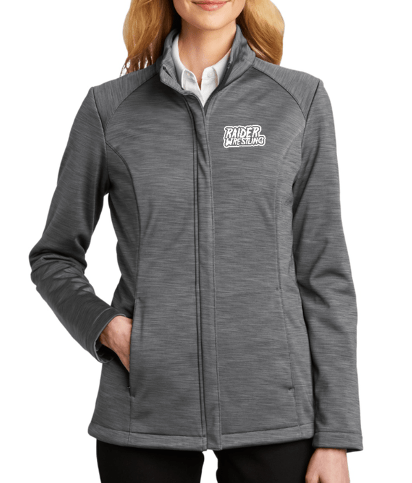 Custom Apparel - Screen Printing - Raider Wrestling - Women's Softshell Jacket - Embroidered - Raider Wrestling Winter 2022