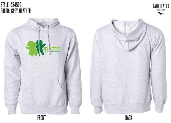 Custom Apparel - Screen Printing - SCDC - Unisex Hoodie - Grey - Hoodie - Spartan Child Development Center