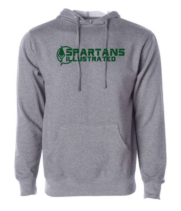 Custom Apparel - Screen Printing - Spartans Illustrated - Grey Adult Unisex Hoodie - Spartans Illustrated