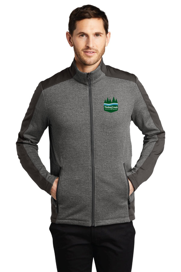 Custom Apparel - Screen Printing - Timber Creek Ranch - Men's Zip Up Jacket w/Embroidered Logo - Timber Creek Ranch
