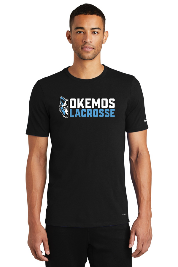 Okemos Girls Lacrosse - Nike - Dri-FIT Cotton/Poly Tee