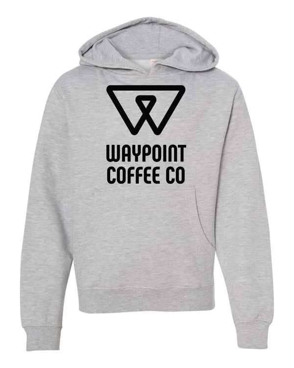 Custom Apparel - Screen Printing - Waypoint Coffee Youth Hoodie - Waypoint Coffee