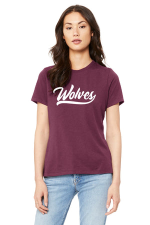 Okemos Fall Staff Shop T-Shirt Maroon front view
