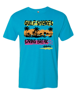 Custom Apparel - Screen Printing - 2025 Spring Break - Adult Unisex Triblend T-Shirt - Spring Break 2025 - 17334