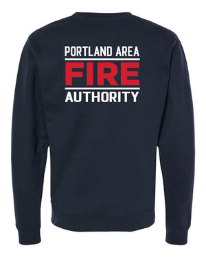 Portland Fire Department Crewneck Classic Navy back view