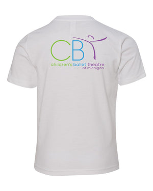 Children's Ballet Theatre T-Shirt White back view