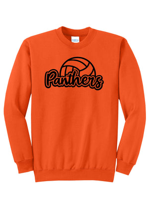 Community Education Apparel Crewneck Orange front view