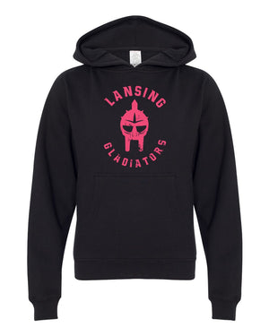 Lansing Gladiators Fall Shop 2026 Hoodie Black front view