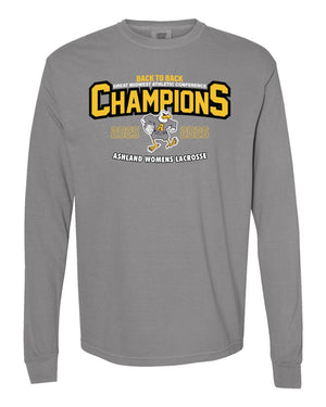 Ashland University Lacrosse Long Sleeve Grey front view