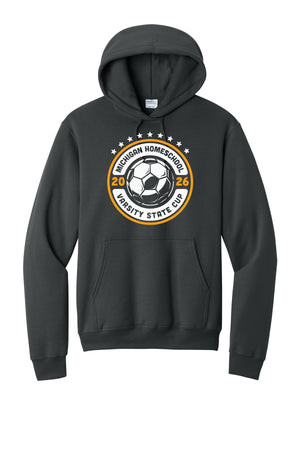 LA Dragons Fall Tournament 2026 Hoodie Coal Grey front view
