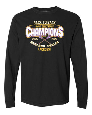 Ashland University Lacrosse Long Sleeve Black front view